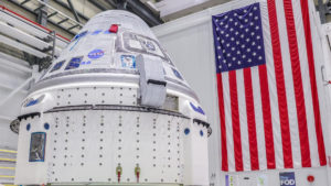 Starliner spacecraft in the C3PF 